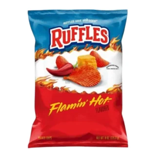 Ruffles Flamin Hot Limon Papas Acanaladas